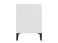 Billie Mueble de TV con patas de metal blanco 103,5x35x50 cm