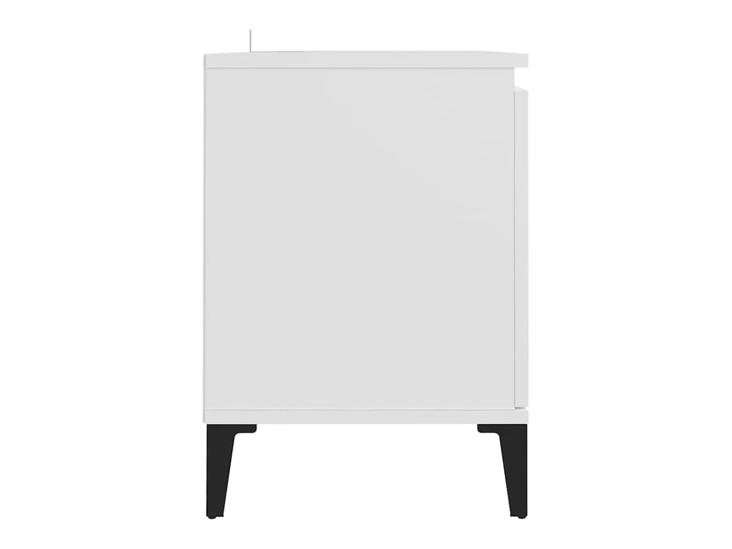 Billie Mueble de TV con patas de metal blanco 103,5x35x50 cm