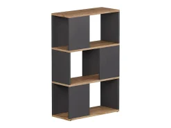 Biombo antracita/roble dorado 60x24x94 eneos