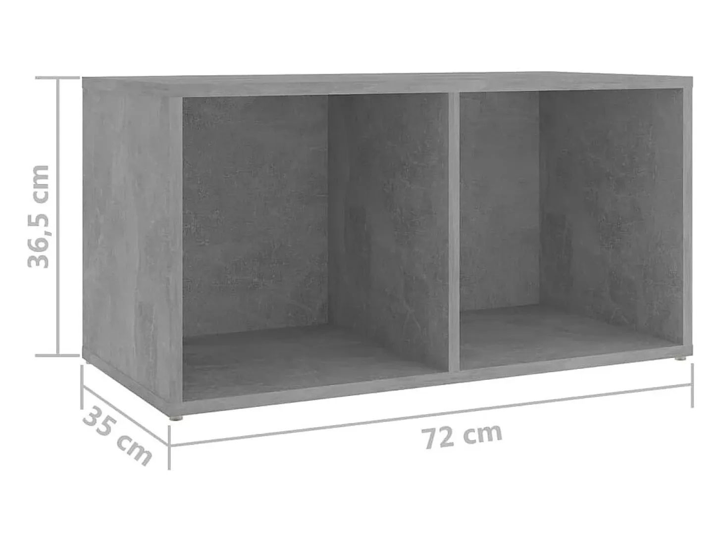 Blessington Muebles de salón 4 pzas madera ingeniería gris hormigón