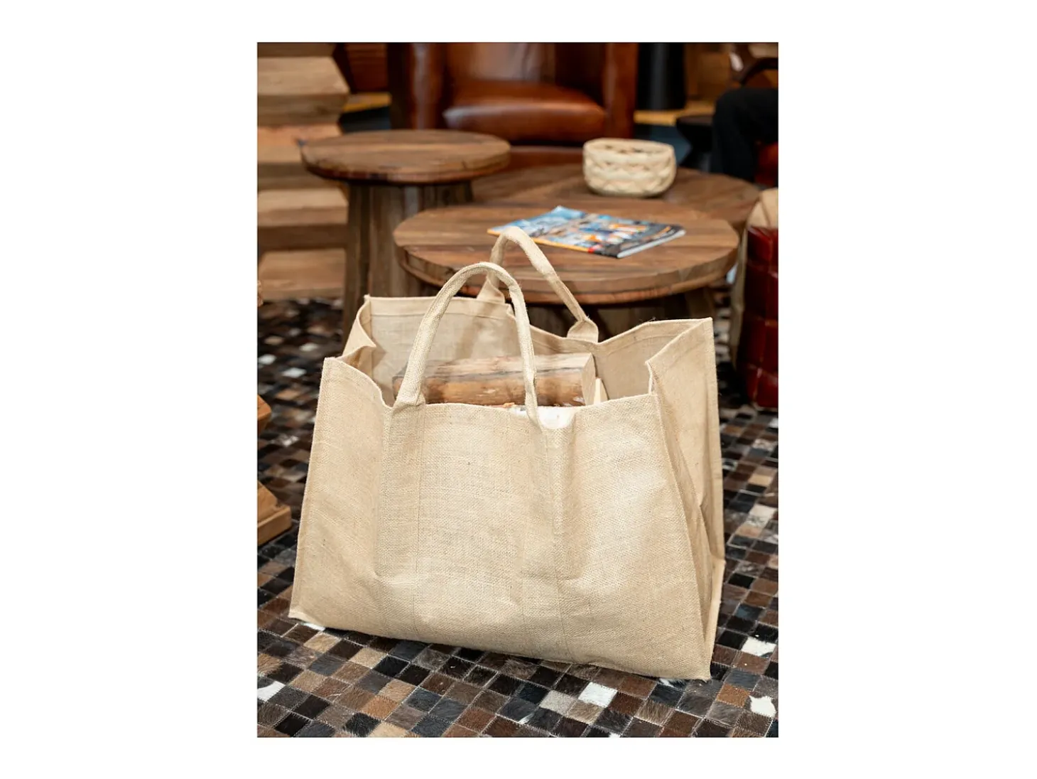 Bolsa de yute para troncos