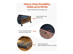 Bolsas de Almacenamiento SucceBuy para debajo de la Cama con Ruedas Bloqueables, Organizador de Zapatos para debajo de la Cama 2 Piezas de 65 x 46 x 18 cm
