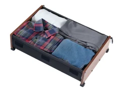 Bolsas de Almacenamiento SucceBuy para debajo de la Cama con Ruedas Bloqueables, Organizador de Zapatos para debajo de la Cama 2 Piezas de 65 x 46 x 18 cm
