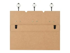 Borghild Perchero de pared FAMILY RULES con 6 ganchos 120x40 cm