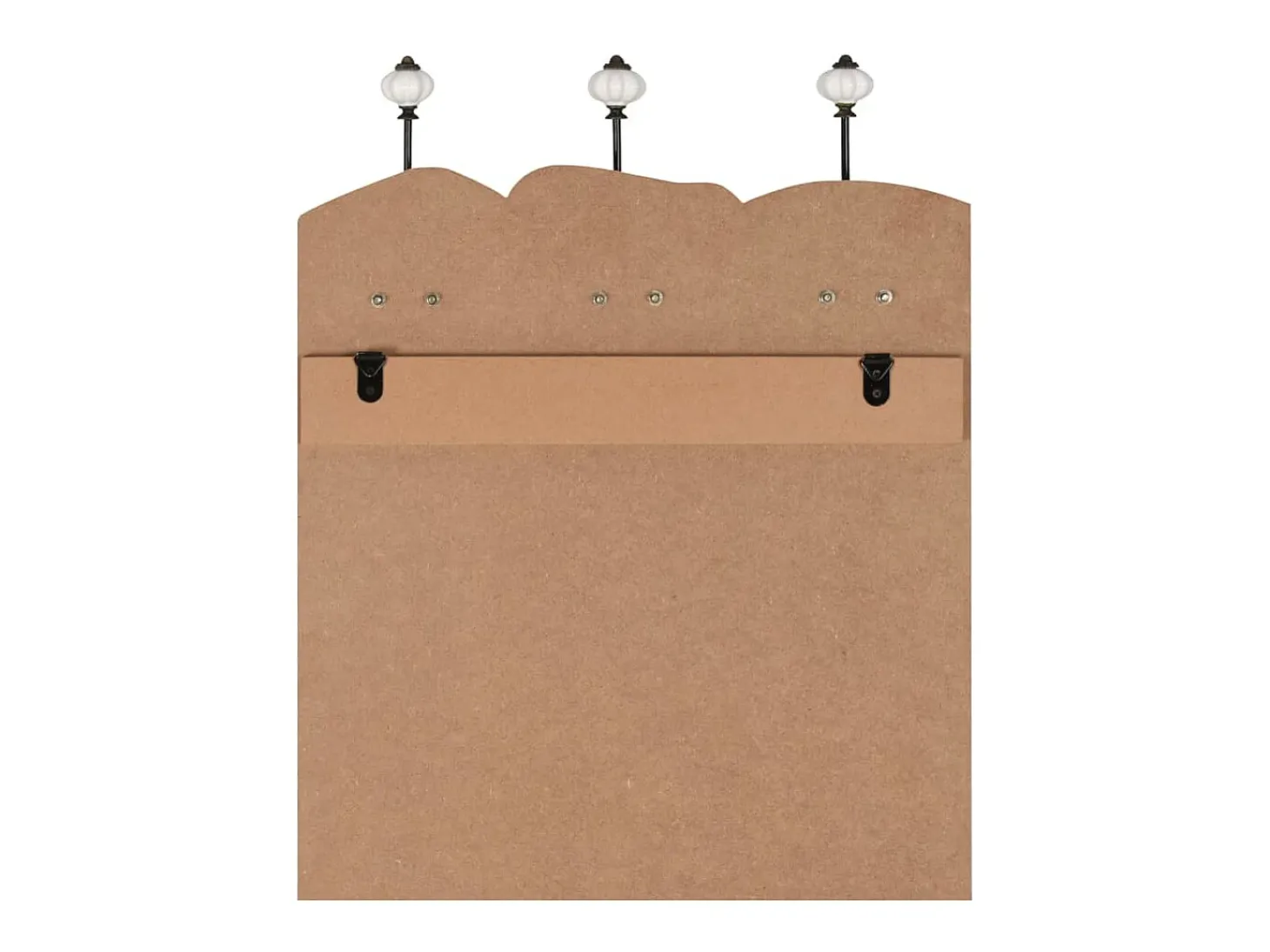 Borghild Perchero de pared con 6 ganchos 120x40 cm