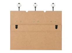 Borghild Perchero de pared HOME IS con 6 ganchos 120x40 cm