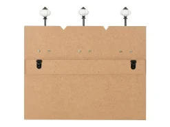 Borghild Perchero de pared HAPPY LOVE con 6 ganchos 120x40 cm