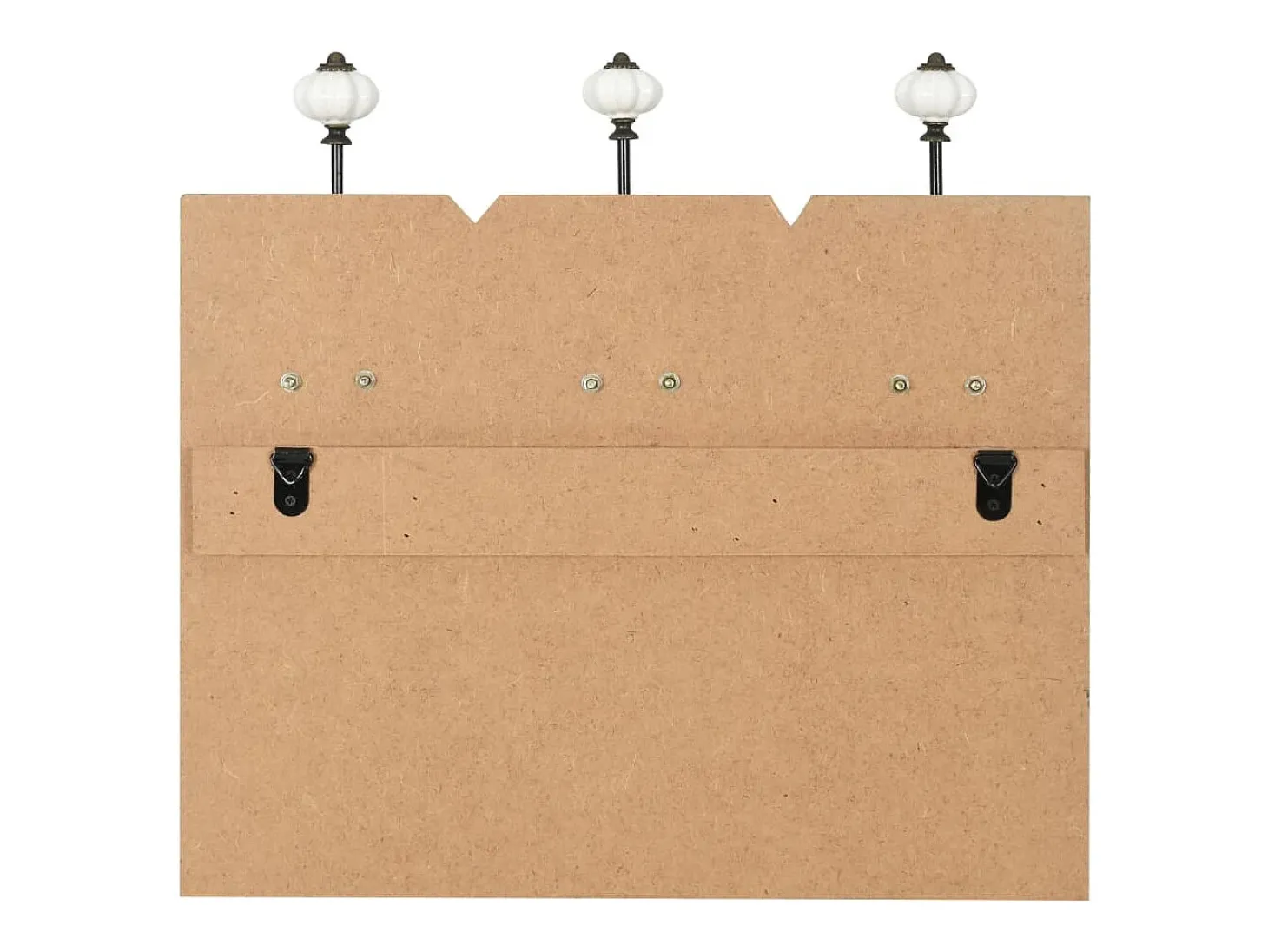 Borghild Perchero de pared HAPPY LOVE con 6 ganchos 120x40 cm