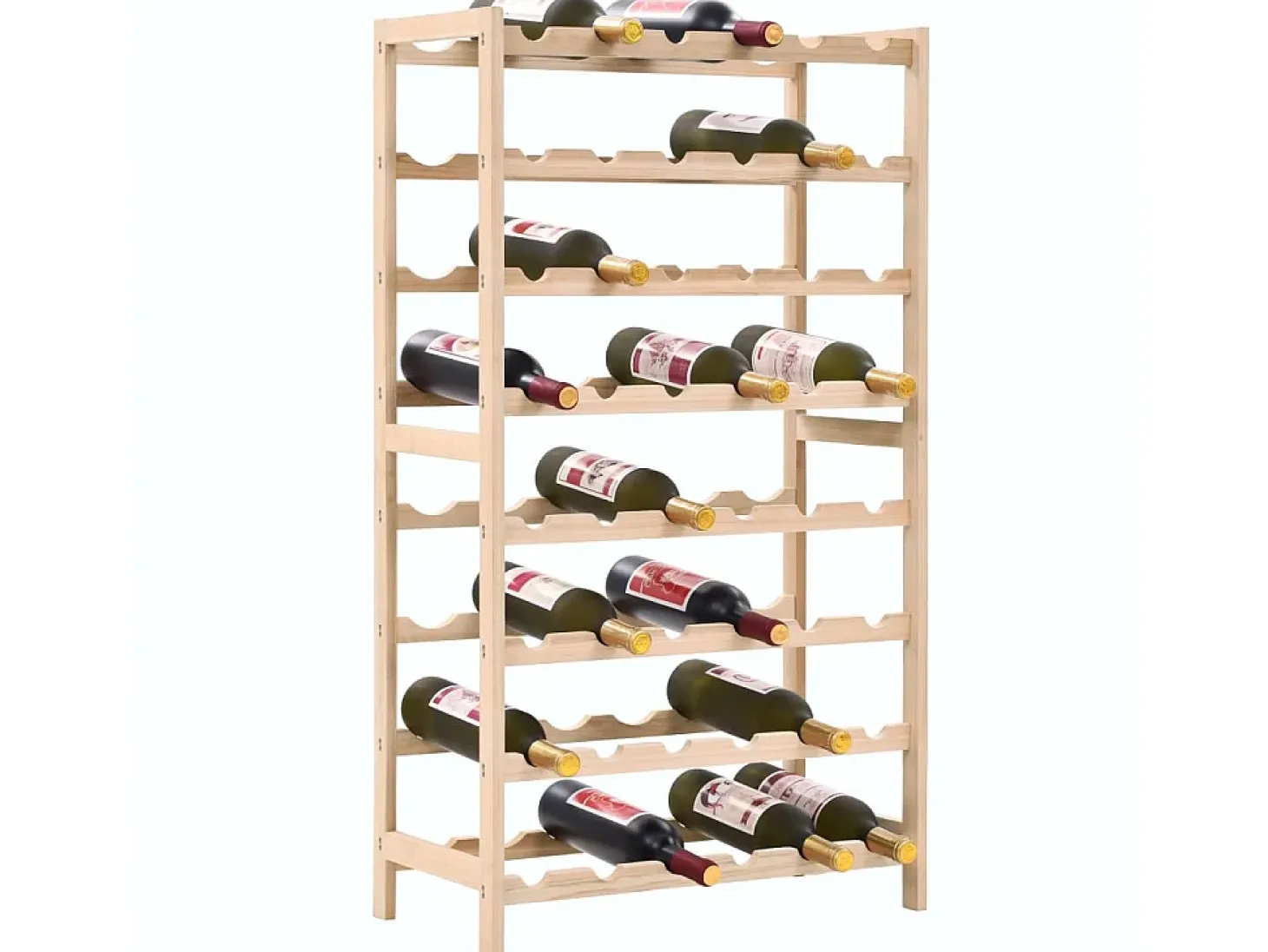 Botellero de madera de cedro 57,5x28x102 cm ES490964