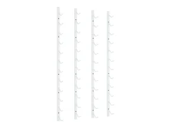 Botellero de pared para 12 botellas 2 unidades hierro blanco ES625744