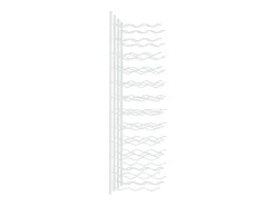 Botellero de pared para 36 botellas 2 unidades hierro blanco ES992974