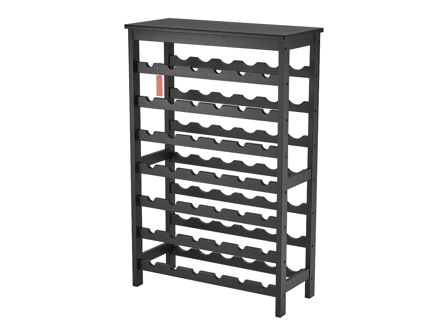 Botellero SucceBuy de Bambú Modular de 7 Niveles para 42 Botellas con Estante de Exhibición de Sobremesa
