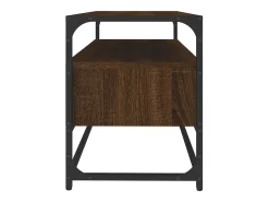 Bralir Mueble para TV madera contrachapada roble marrón 80x35x45 cm