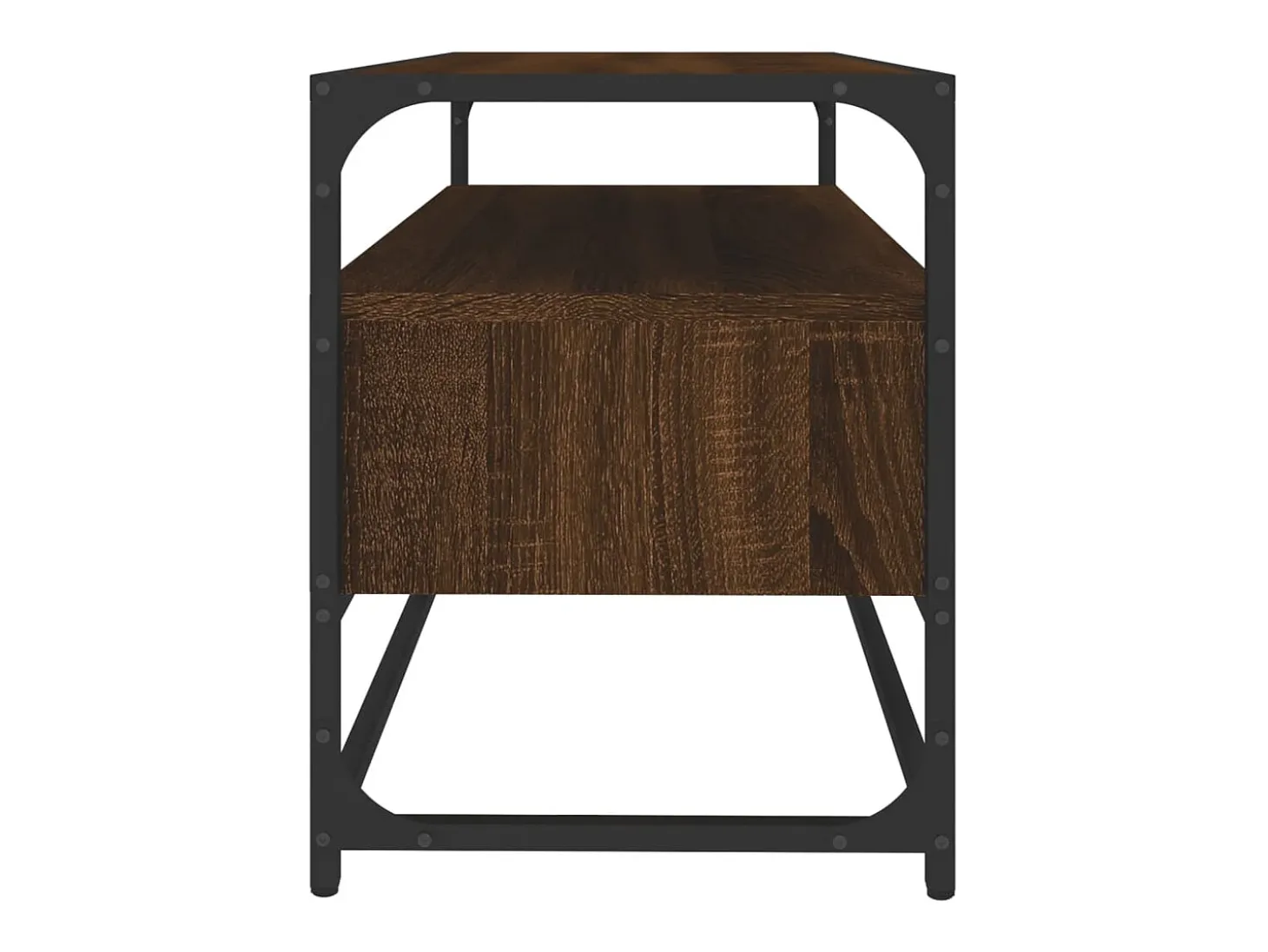Bralir Mueble para TV madera contrachapada roble marrón 80x35x45 cm