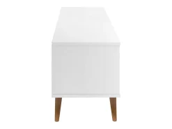 Brila Mueble de TV MOLDE madera maciza de pino blanca 158x40x49 cm