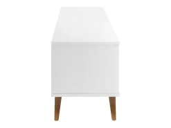 Brila Mueble de TV MOLDE madera maciza de pino blanca 158x40x49 cm