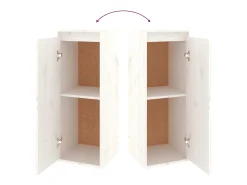 Brynjolf Muebles para TV 4 piezas madera maciza de pino blanco