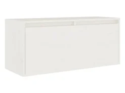 Brynjolf Muebles para TV 4 piezas madera maciza de pino blanco