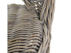 Butaca de ratán kubu gris