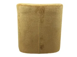 Butaca de 69x65x75 cm con mecanismo giratorio de 360º y estructura de madera mostaza Gian
