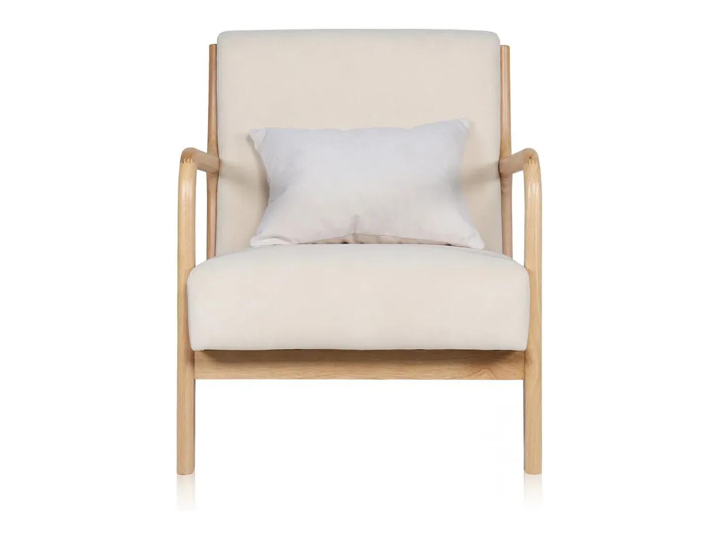 Butaca Elka Beige - Madera natural