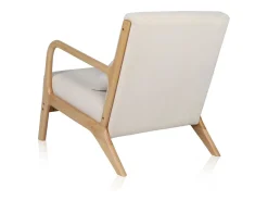 Butaca Elka Beige - Madera natural