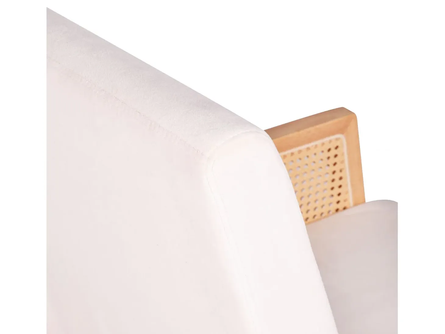 Butaca Mecedora Ember Crema - Ratán