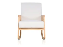 Butaca Mecedora Ember Crema - Ratán