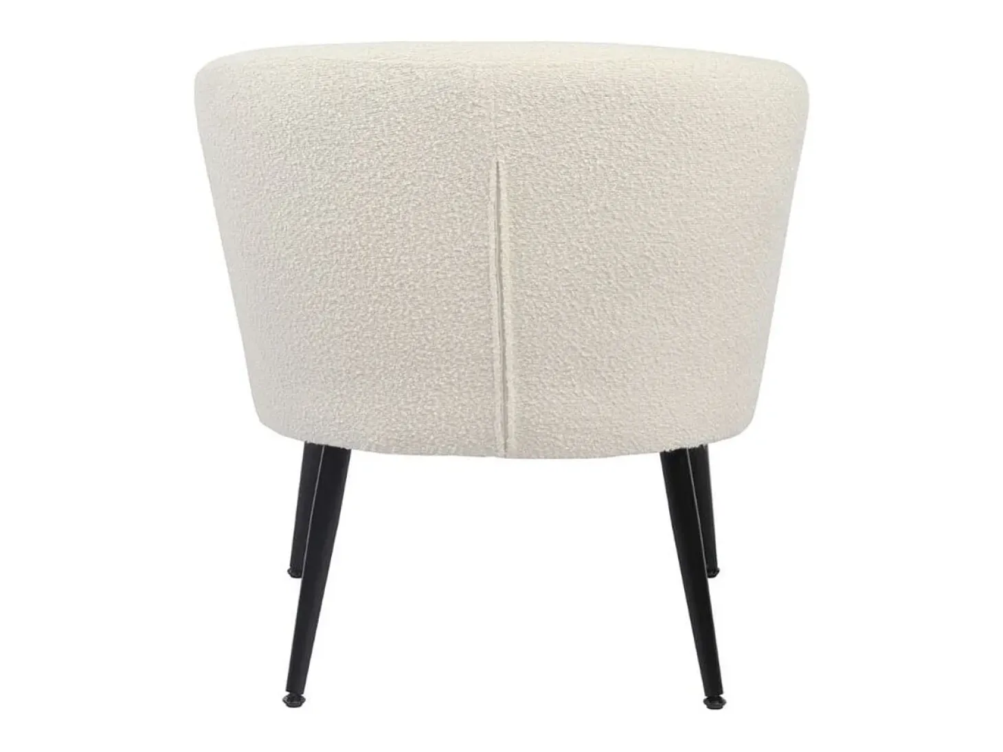 Butaca Melrose respaldo circular blanco 70x66x64 cm Adec