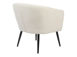 Butaca Melrose respaldo circular blanco 70x66x64 cm Adec