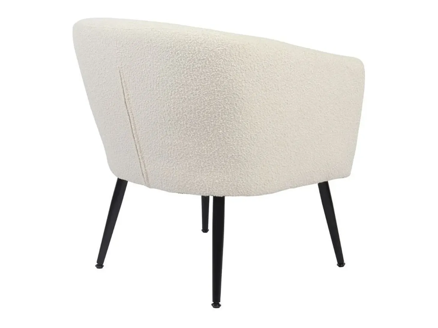 Butaca Melrose respaldo circular blanco 70x66x64 cm Adec