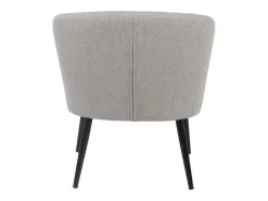 Butaca Melrose respaldo circular gris 70x66x64 cm Adec