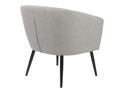 Butaca Melrose respaldo circular gris 70x66x64 cm Adec