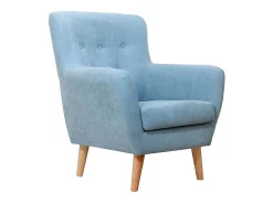 Butaca poliéster azul 90x75x67cm
