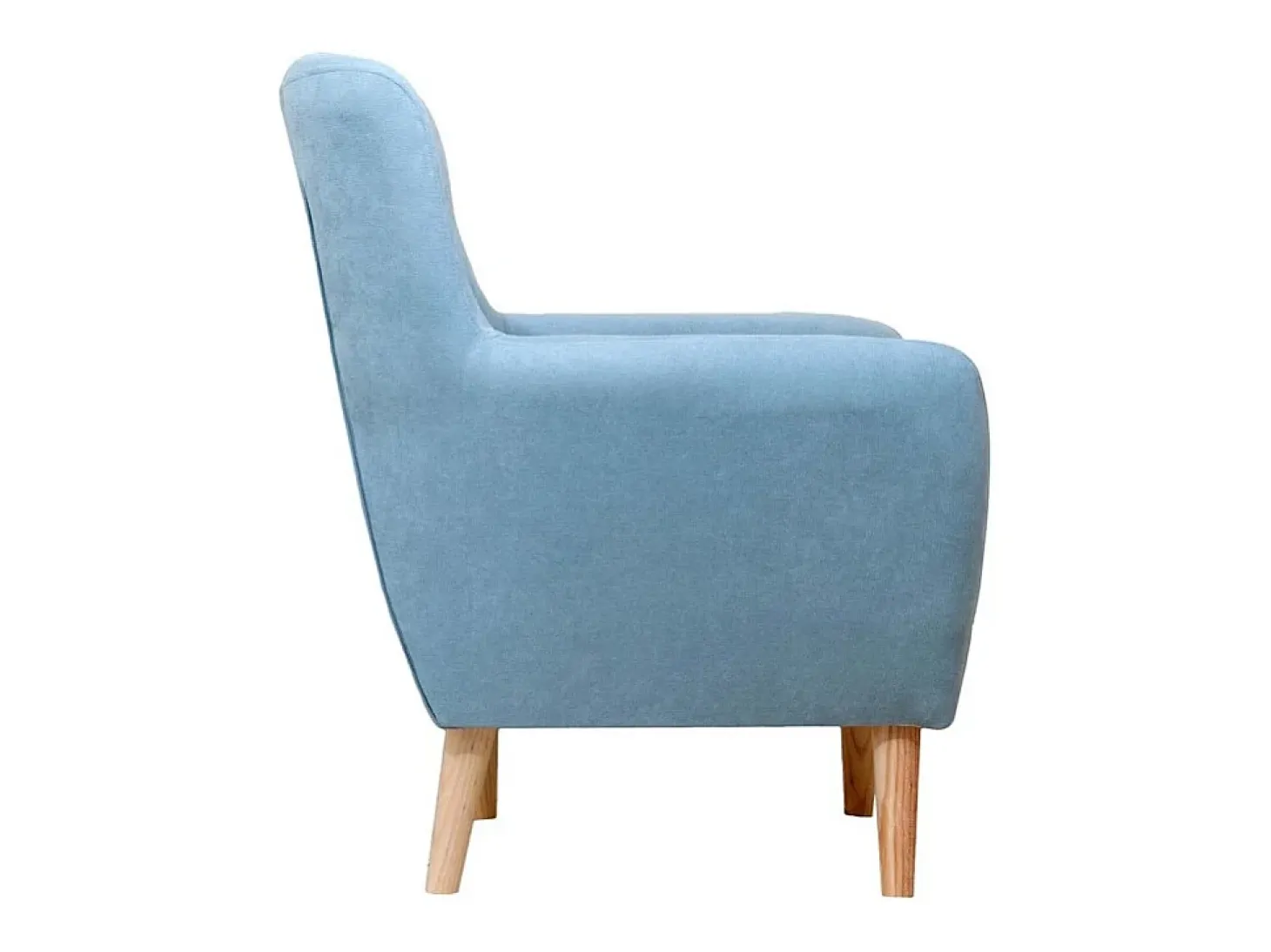 Butaca poliéster azul 90x75x67cm