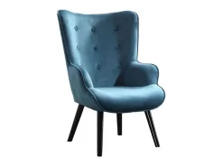 Butaca Voss diseño capitoné aguamarina 95x71x75 cm Adec