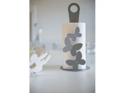 Butterfly - Portarrollos de papel beige de acero, para 3 rollos, diseño moderno, Fabricado en Italia