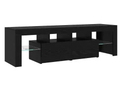 Cabinetes de Televisión 3 pcs Roble negro 290 x 36.5 x 40 cm