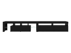 Cabinetes de Televisión 2 pcs Roble negro 260 x 36.5 x 40 cm