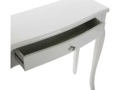 Cagliari Mueble Recibidor Estrecho para la Entrada o el Pasillo, Mesa Consola, Blanco, 80x30x80cm