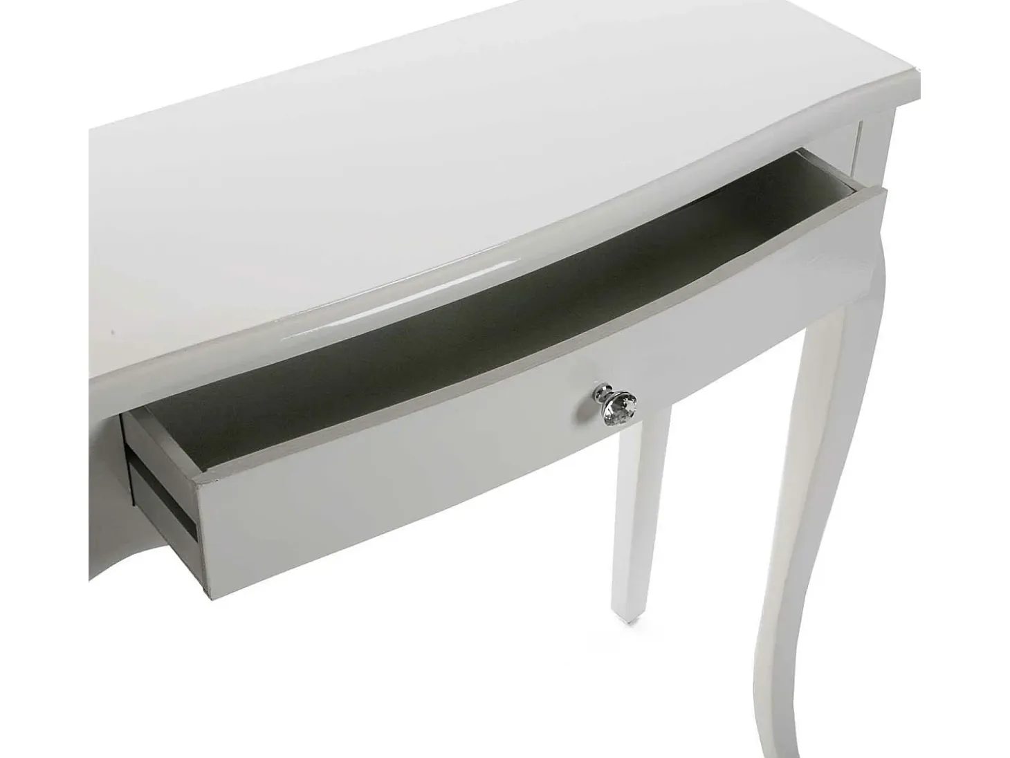 Cagliari Mueble Recibidor Estrecho para la Entrada o el Pasillo, Mesa Consola, Blanco, 80x30x80cm