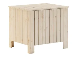 Caja de almacenaje con tapa RANA madera maciza pino 60x49x54 cm