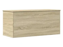 Caja de almacenaje madera ingeniería roble Sonoma 100x42x46 cm ES172026