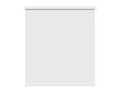 Caja de almacenaje madera de ingeniería blanca 40x42x46 cm ES100759