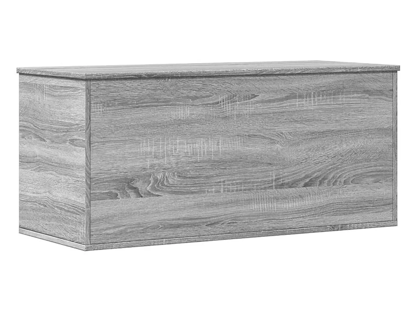 Caja de almacenaje madera ingeniería gris Sonoma 100x42x46 cm ES574917