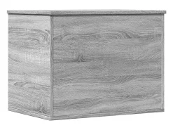 Caja de almacenaje madera de ingeniería gris Sonoma 60x42x46 cm ES538724