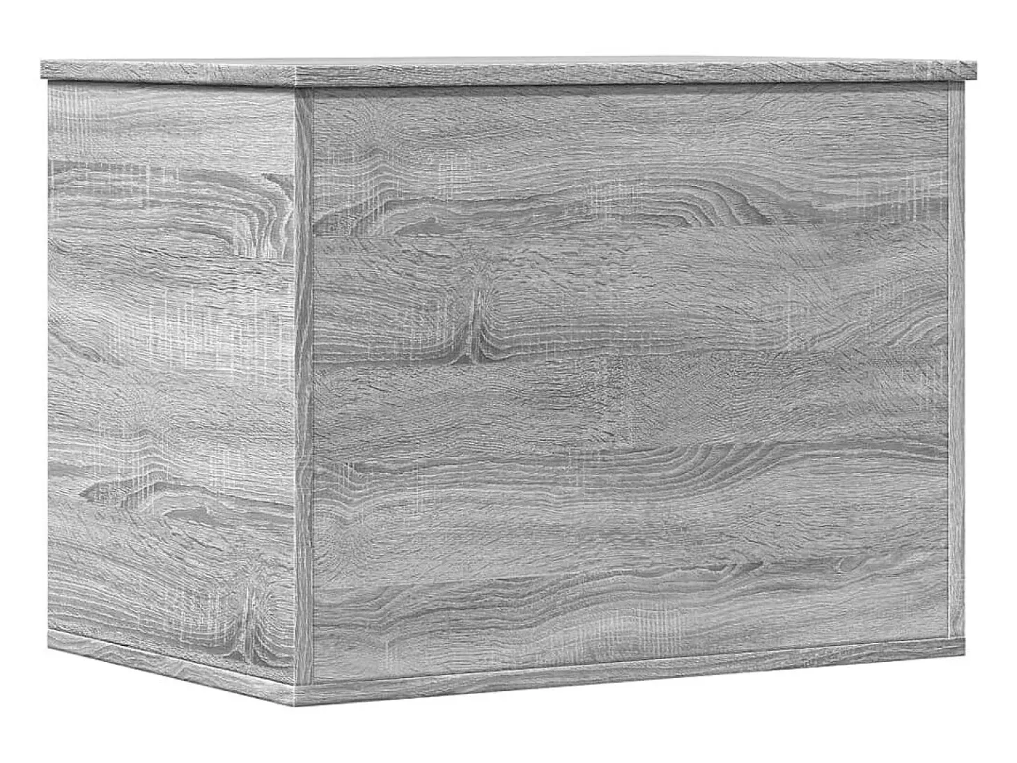 Caja de almacenaje madera de ingeniería gris Sonoma 60x42x46 cm ES538724