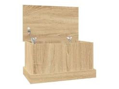 Caja de almacenaje roble Sonoma 50x30x28 cm madera de ingeniería