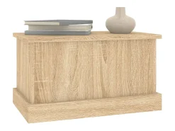 Caja de almacenaje roble Sonoma 50x30x28 cm madera de ingeniería
