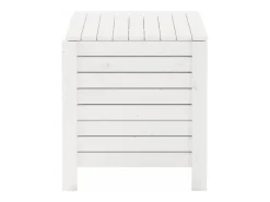 Caja de almacenaje y tapa RANA madera maciza blanca 100x49x54cm ES873595